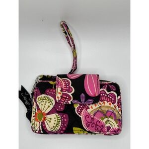 Vera‎ Bradley Floral Card Case Wallet Wristlet Zip Around
